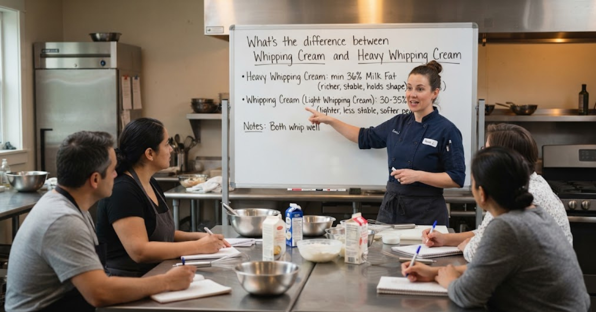 What’s the Difference Between Whipping Cream and Heavy Whipping Cream?