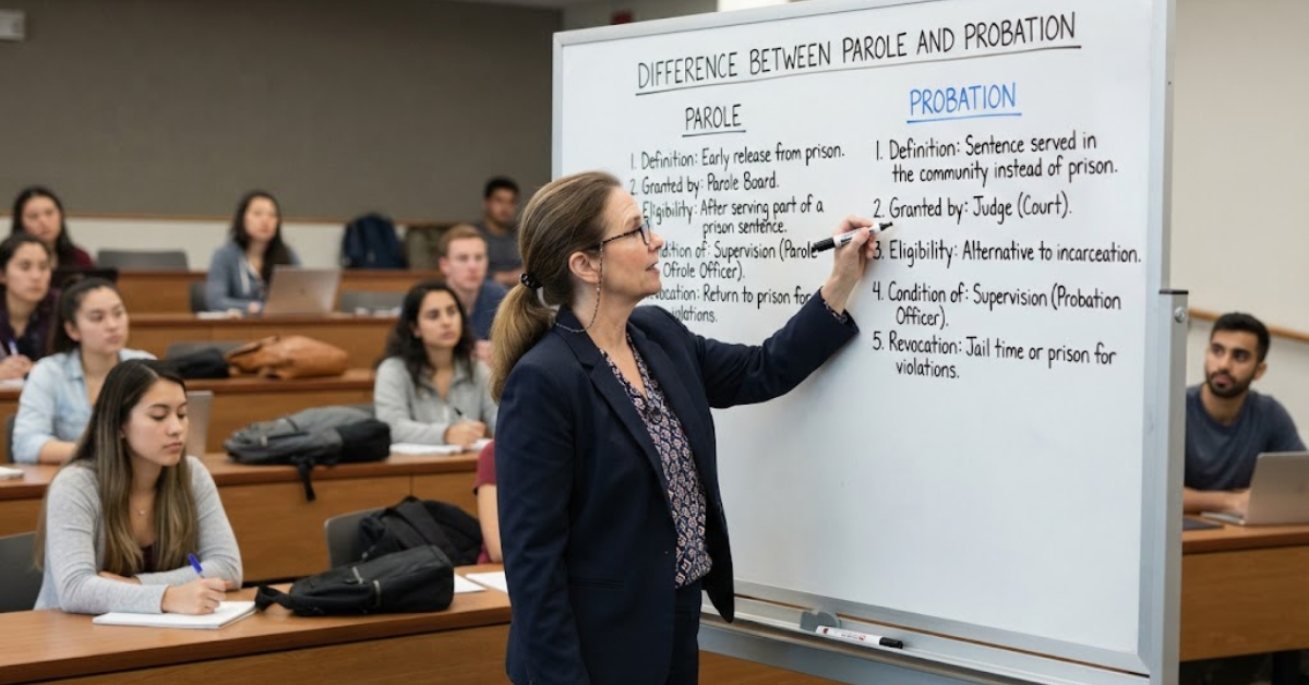 Difference Between Parole and Probation
