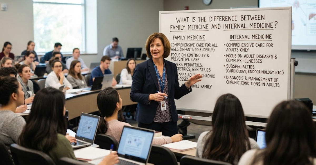 What Is the Difference Between Family Medicine and Internal Medicine?