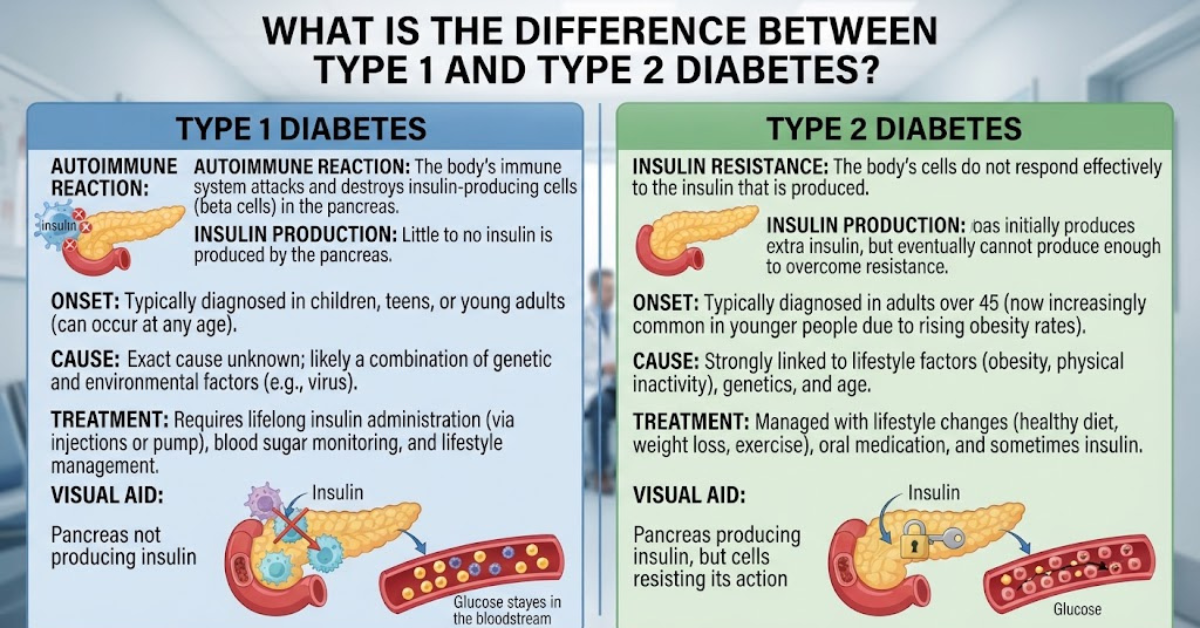 Type 1 vs Type 2 Diabetes: Key Differences Explained