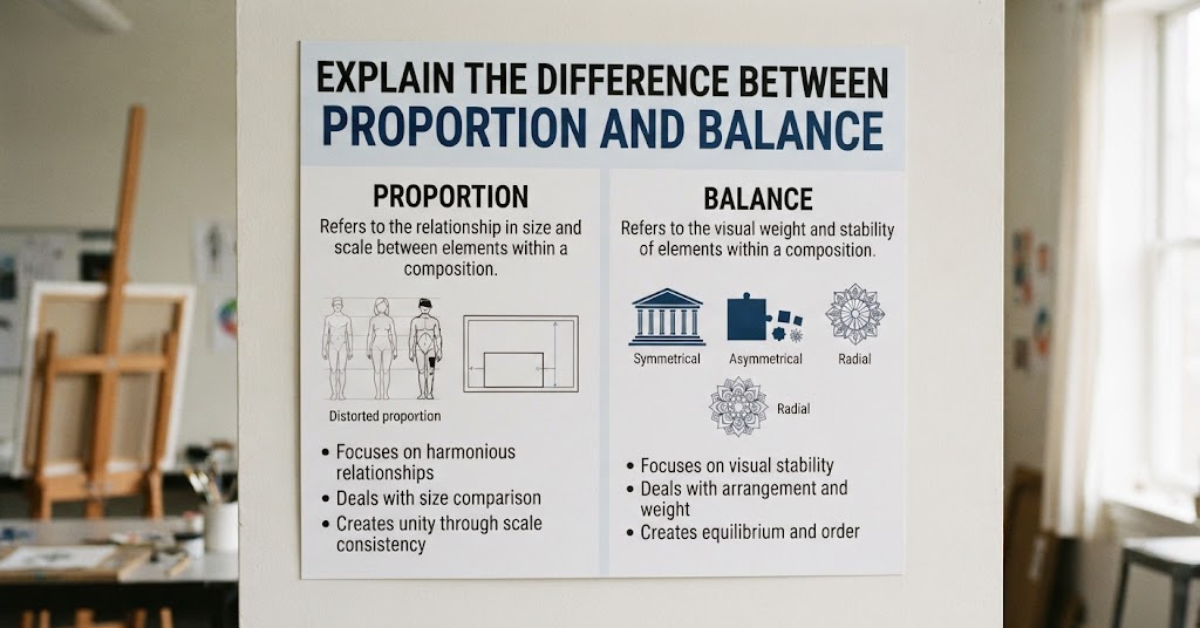 Explain the Difference Between Proportion and Balance