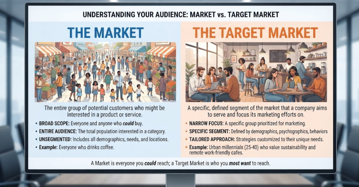 Difference Between a Market and a Target Market