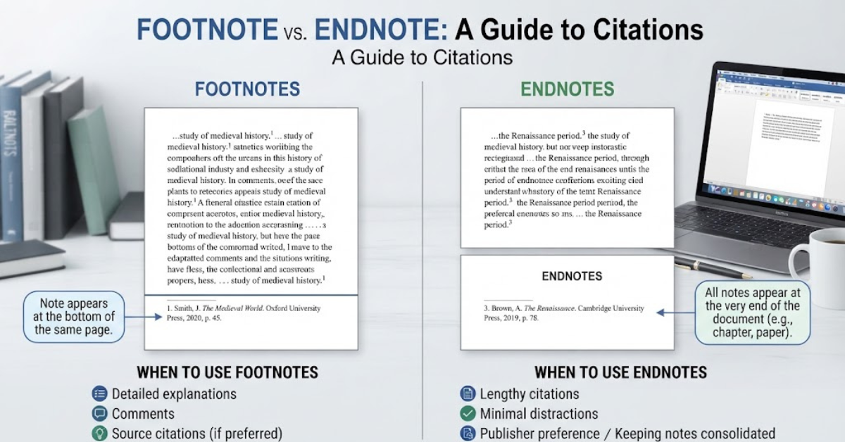 Difference Between Footnote and Endnote Explained