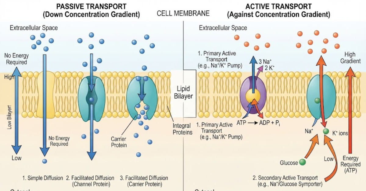 What Is the Difference Between Active and Passive Transport?
