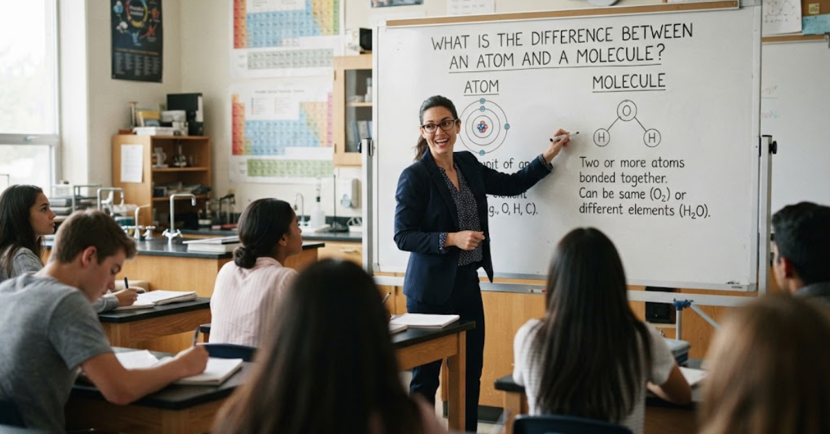 What Is the Difference Between an Atom and a Molecule?