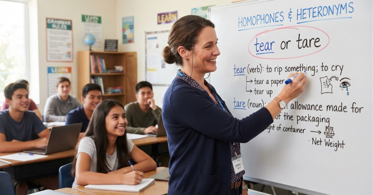Tear or Tare: Meaning, Differences & Examples