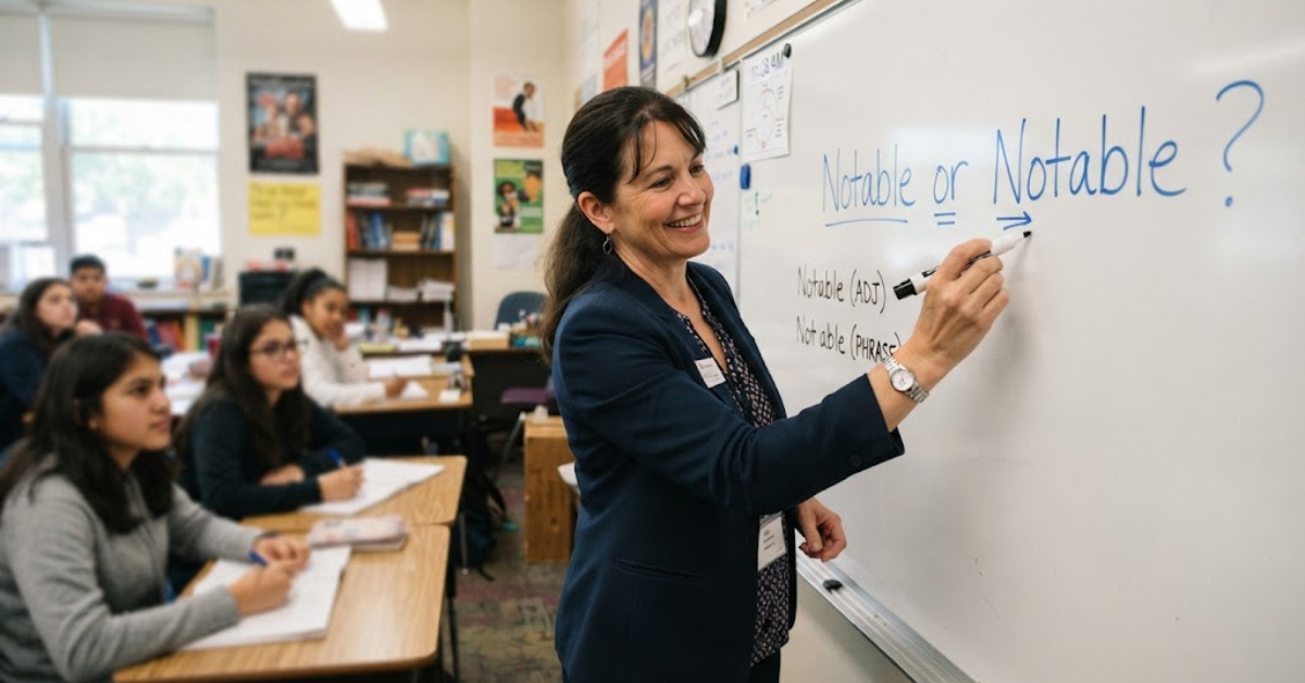 Noteable or Notable: Correct Spelling Explained