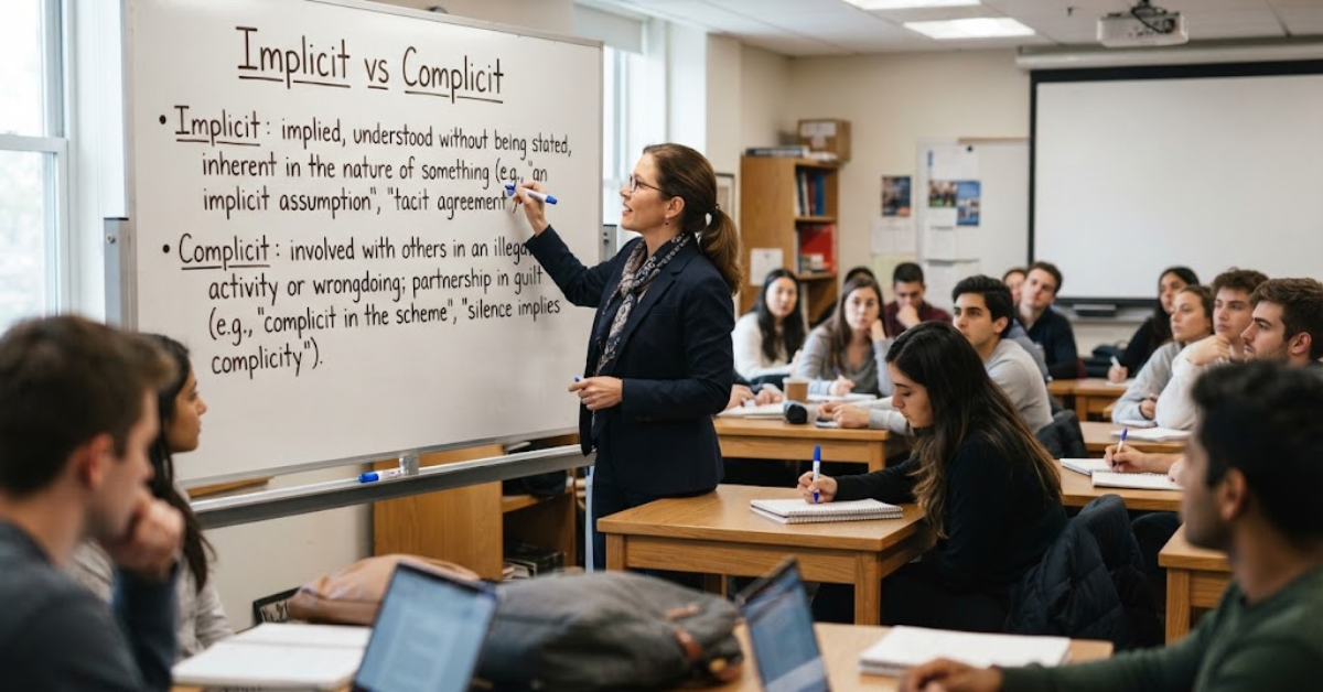 Implicit vs Complicit: Meaning, Difference & Examples