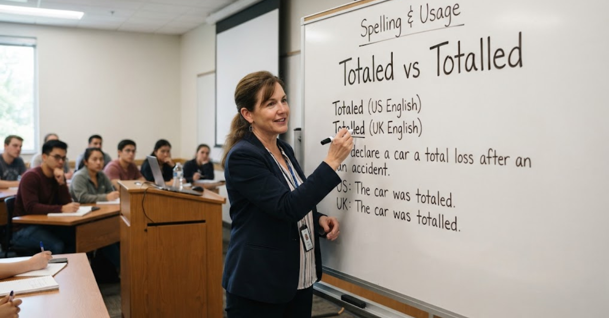 Totaled vs Totalled: Which Spelling Is Correct?